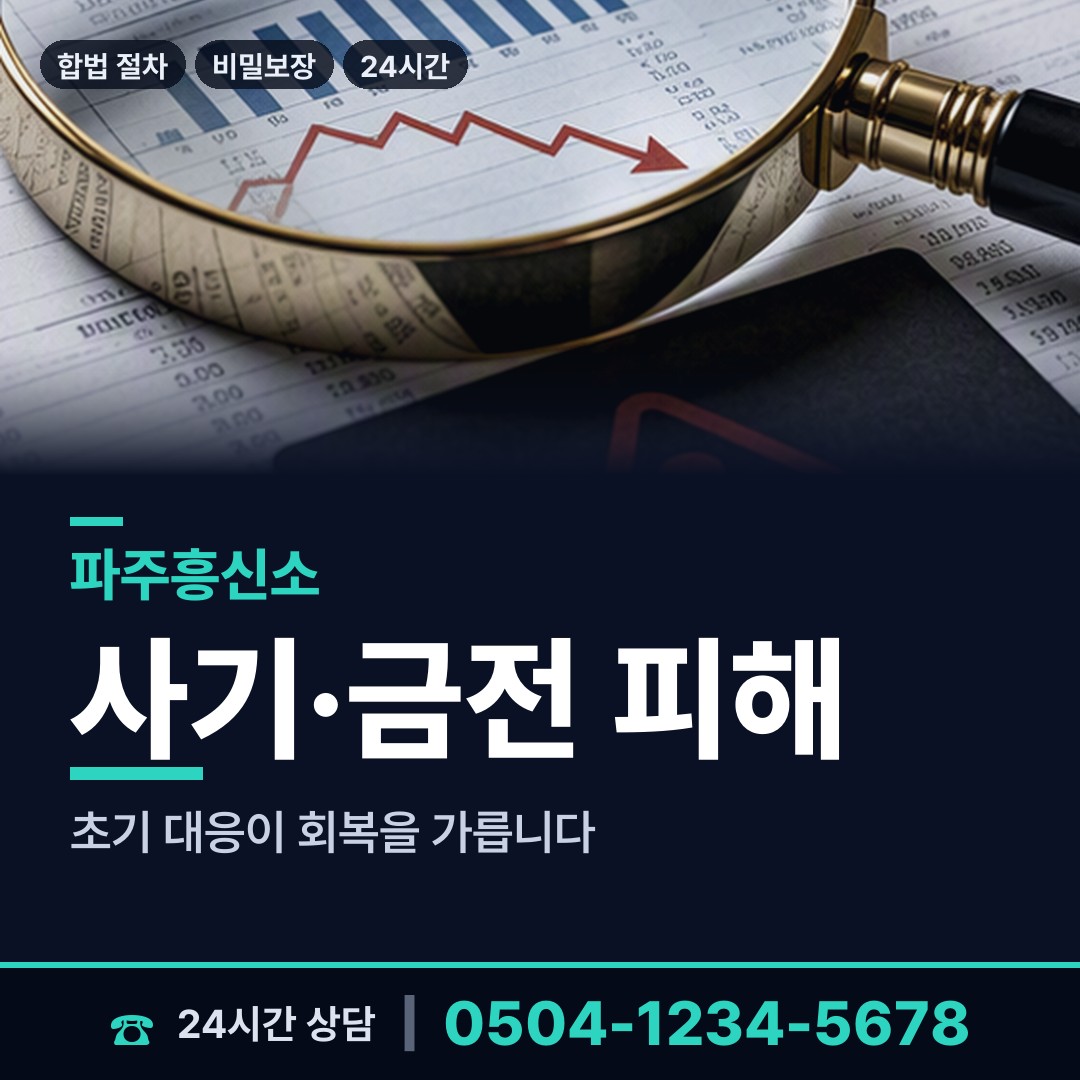 파주 금촌2동 중고거래사기 상담 안내
